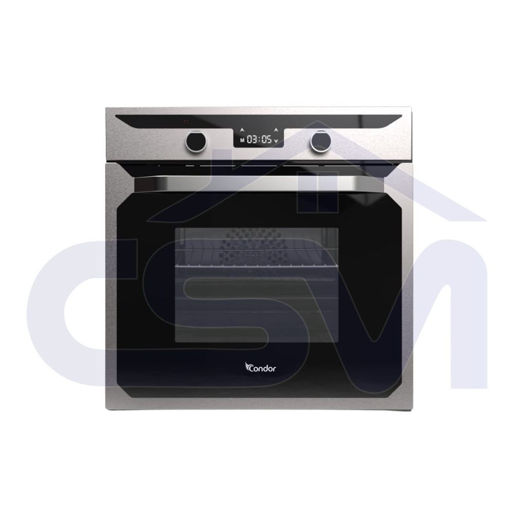 CONDOR FOUR ENCASTRABLE GAZ-ELC 68L VENTILLE GLAAS INOX