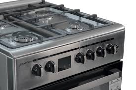 CUISINIÈRE MAXTOR 4 FEUX PREMIUM+ POWER WOK INOX DIGITAL