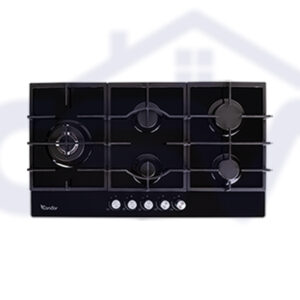 TABLE DE CUISSON RUBY 5FX / BLACK GLASS