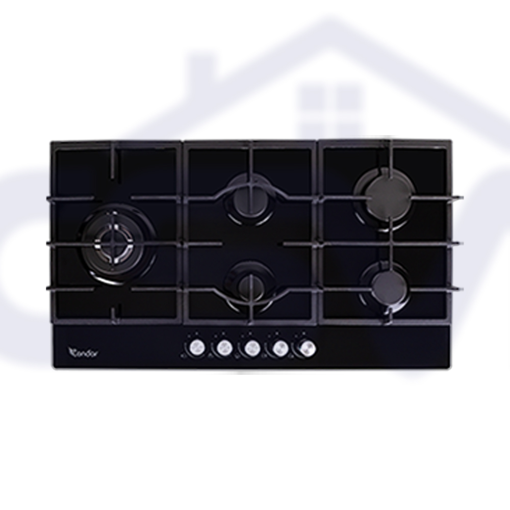 TABLE DE CUISSON RUBY 5FX / BLACK GLASS