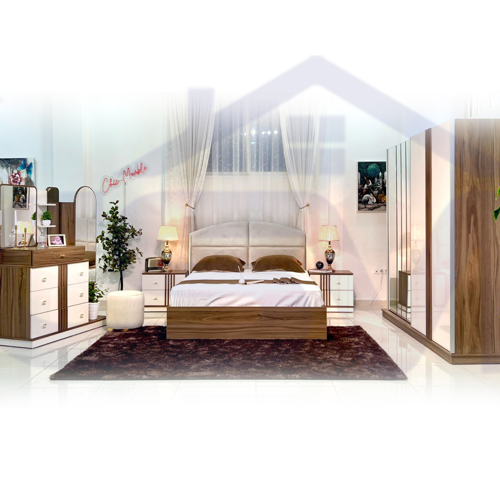CHAMBRE A COUCHRE LOTUS MARRON 180/200