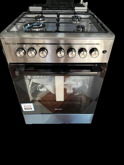 MAXTOR CUISINIÈRE 4 FEUX LUXE WOK NOIR