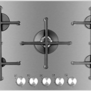 NARDI Table de Cuisson encastrable / gaz 76CM/5FX/INOX