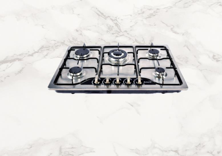 TABLE DE CUISSON 5F INOX GRILLE EN ACIER AVEC T,COUPLE
