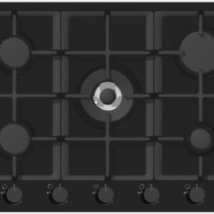 Table de cuisson 5F TC Fonte Noir mat
